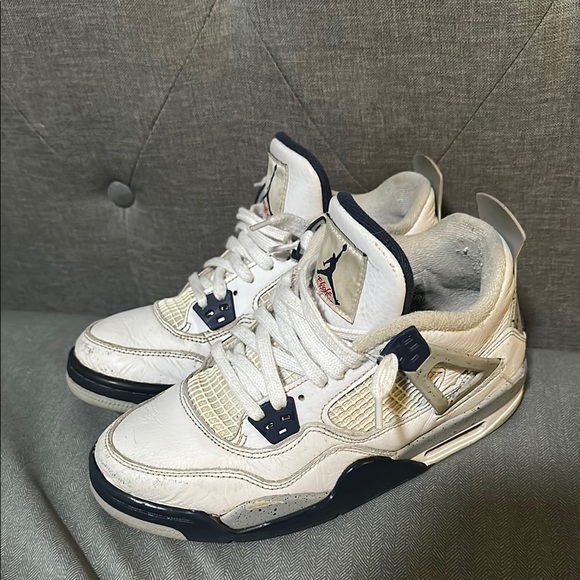 Jordan 4 Midnight Navy Beaters - Picture 3 of 4